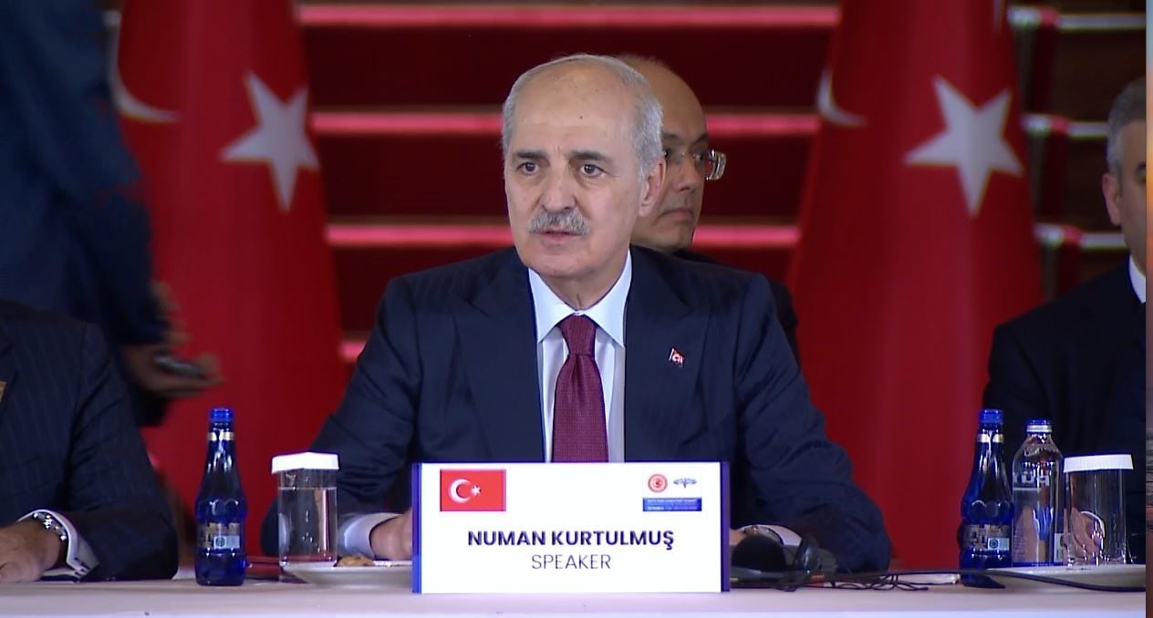 İSTANBUL'DA DÜZENLENEN NATO PARLAMENTERLER ZİRVESİ'NDE KONUŞAN TBMM BAŞKANI NUMAN KURTULMUŞ...