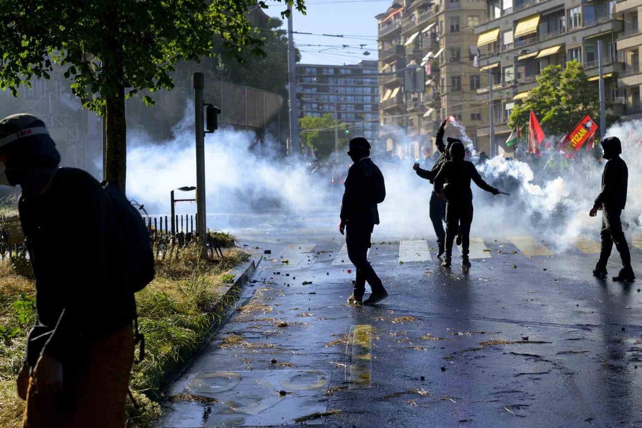 İSVİÇRE-FRANSA SINIRI YAKINLARINDA YAPILACAK G7 ZİRVESİ ÖNCESİNDE İSVİÇRE’NİN CENEVRE KENTİNDE...