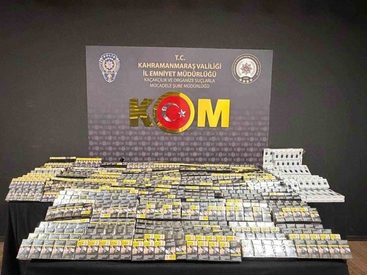 KAHRAMANMARAŞ’TA POLİS EKİPLERİNCE DÜZENLENEN ÜÇ AYRI OPERASYONDA 149 BİN 200 DAL İÇİ KIYILMIŞ...