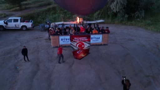 Kapadokya'dan Milli Takım'a moral uçuşu