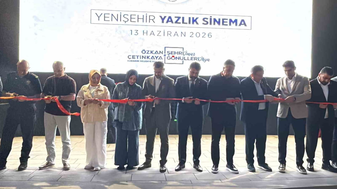 KARABÜK BELEDİYESİ TARAFINDAN YENİLENEN YENİŞEHİR YAZLIK SİNEMASI, DÜZENLENEN TÖRENLE 13 YIL...