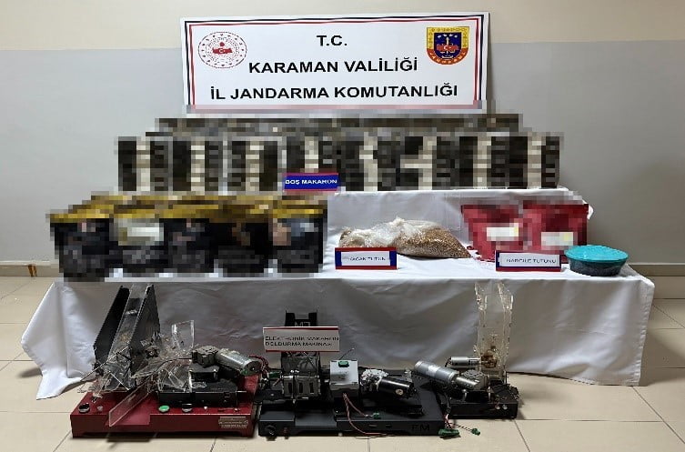 KARAMAN'DA JANDARMA EKİPLERİNİN GERÇEKLEŞTİRDİĞİ UYGULAMALARDA TARİHİ ESER VE ÇOK SAYIDA KAÇAK...