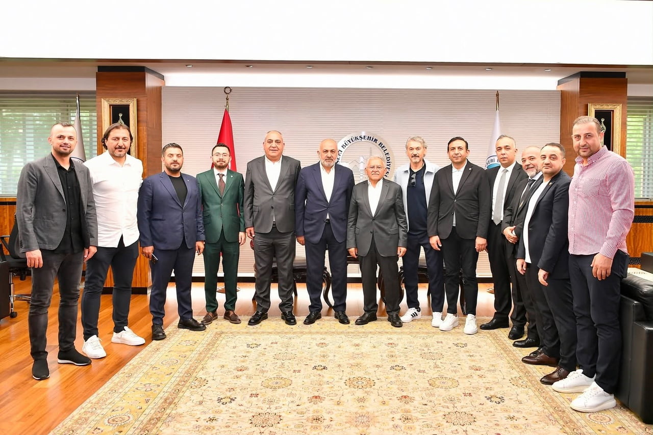 KAYSERİ BÜYÜKŞEHİR BELEDİYE BAŞKANI DR. MEMDUH BÜYÜKKILIÇ; KAYSERİSPOR BAŞKANI ALİ ÇAMLI, YENİ...