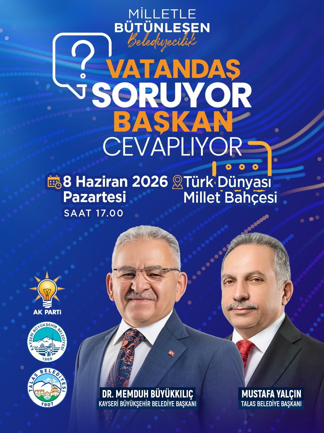 KAYSERİ BÜYÜKŞEHİR BELEDİYE BAŞKANI MEMDUH BÜYÜKKILIÇ; AK PARTİ KAYSERİ İL BAŞKANLIĞI TARAFINDAN...