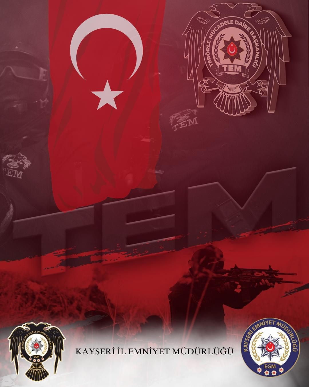 KAYSERİ İL EMNİYET MÜDÜRLÜĞÜ EKİPLERİNCE YAPILAN ÇALIŞMALARDA 'FETÖ/PDY SİLAHLI TERÖR ÖRGÜTÜNE ÜYE...