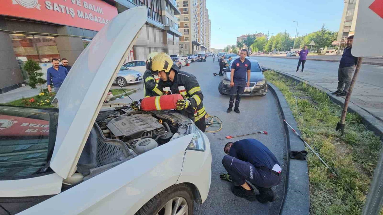 KAYSERİ’NİN KOCASİNAN İLÇESİNDE ARACIN ALTINDA GÖRÜNDÜKTEN SONRA YAPILAN ARAŞTIRMALARDA ARAÇTA...