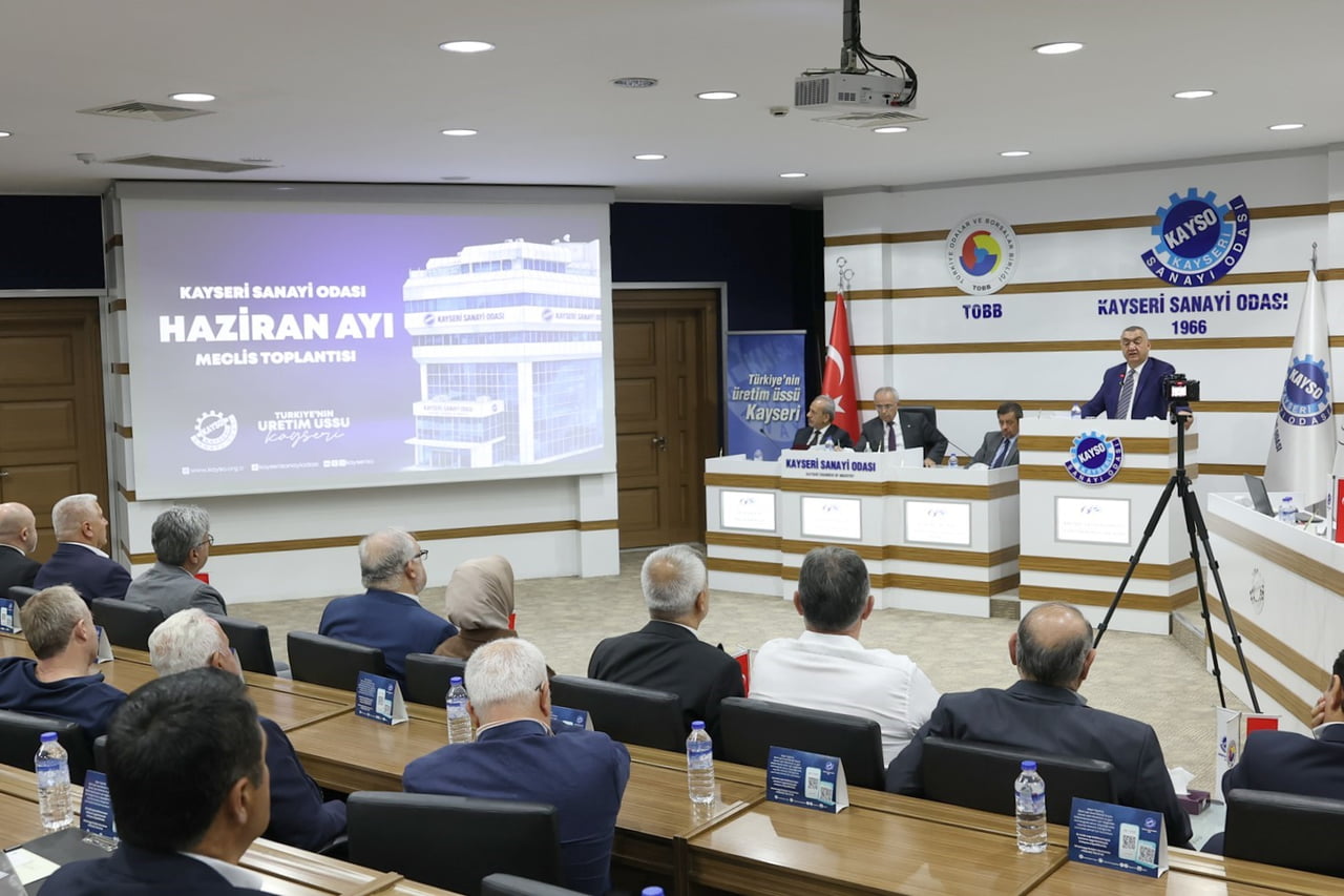 KAYSERİ SANAYİ ODASI (KAYSO), KURULUŞUNUN 60. YIL DÖNÜMÜNÜ HAZİRAN AYI OLAĞAN MECLİS...