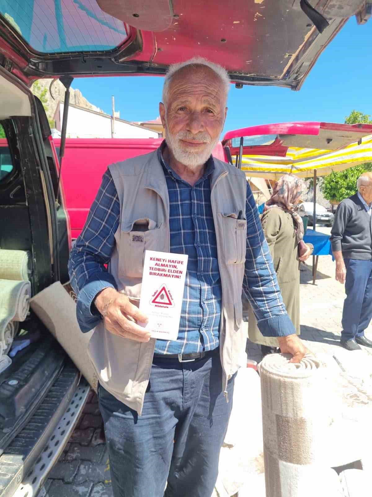 KEMALİYE'DE ÖĞRENCİLER VE VATANDAŞLAR KENE RİSKİNE KARŞI BİLGİLENDİRİLDİ