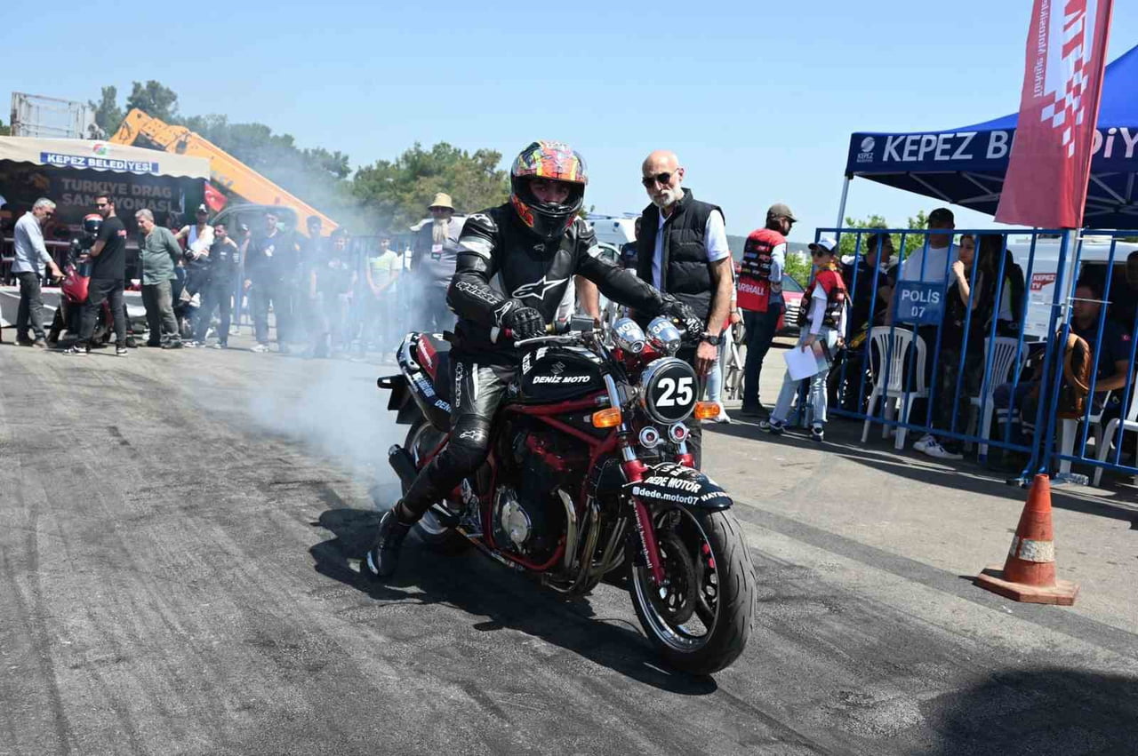 KEPEZ BELEDİYESİ İLE TÜRKİYE MOTOSİKLET FEDERASYONU İŞ BİRLİĞİNDE DÜZENLENEN TÜRKİYE MOTODRAG...