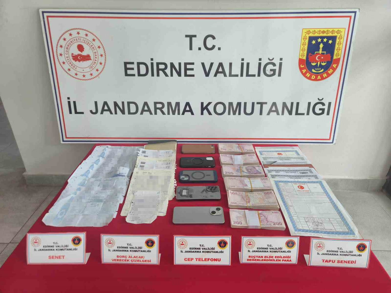KEŞAN’DA YAPILAN OPERASYONDA 6 ŞÜPHELİ “TEFECİLİK” İDDİASIYLA GÖZALTINA ALINDI