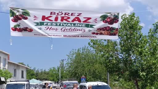 Kiraz Festivali için Börez'e akın ettiler