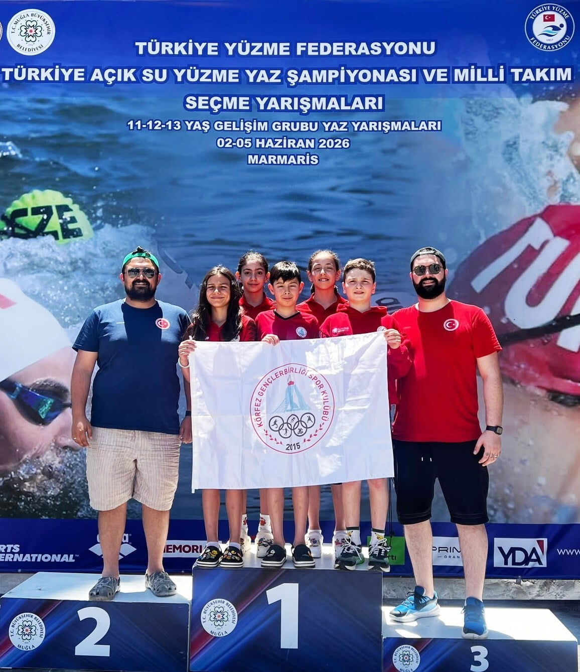 KÖRFEZ GENÇLERBİRLİĞİ SPOR KULÜBÜ YÜZÜCÜLERİ POYRAZ KAAN KAYA VE DERSU SENEM ALTUNDAĞ, MUĞLA...