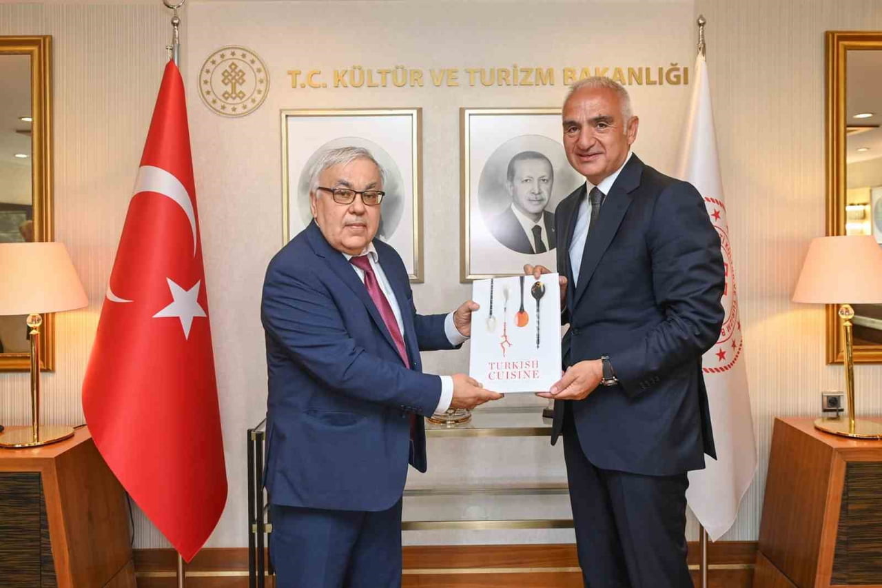 KÜLTÜR VE TURİZM BAKANI MEHMET NURİ ERSOY, RUSYA FEDERASYONU’NUN YENİ TÜRKİYE CUMHURİYETİ ANKARA...