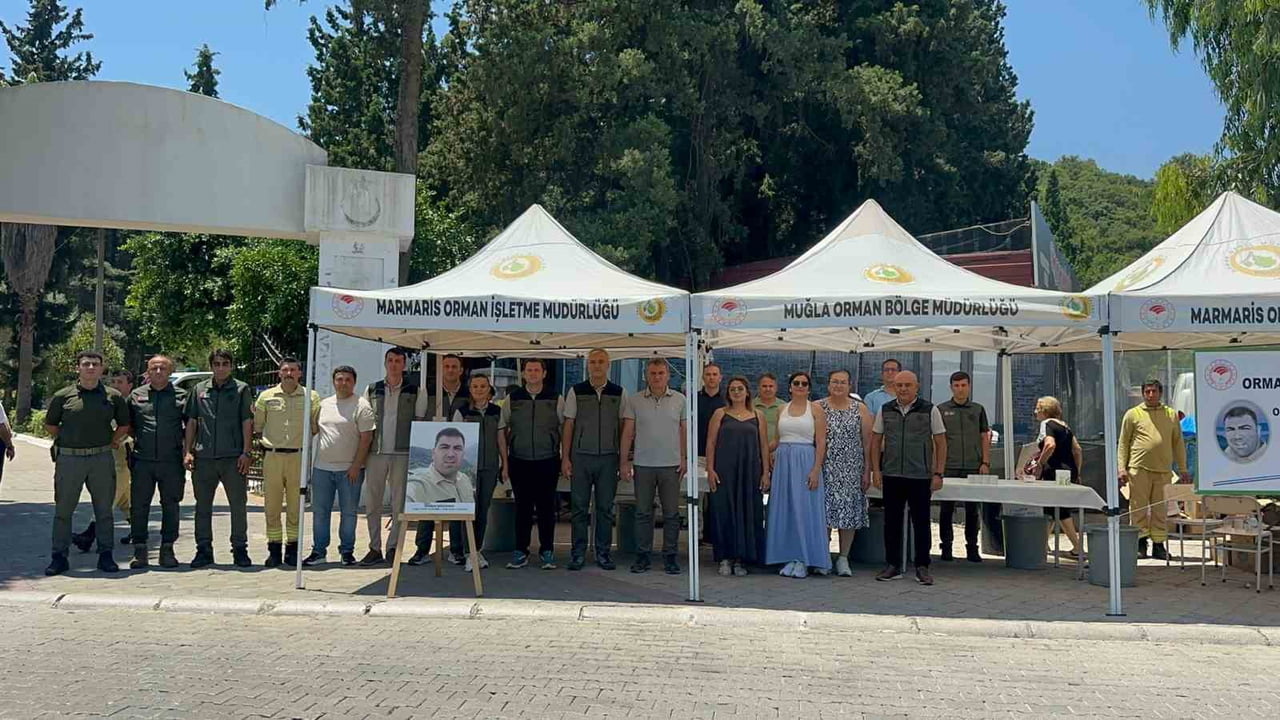 MARMARİS'İN ORMAN ŞEHİDİ GÖRKEM HASDEMİR VE TÜM ORMAN ŞEHİTLERİ DUALARLA ANILDI