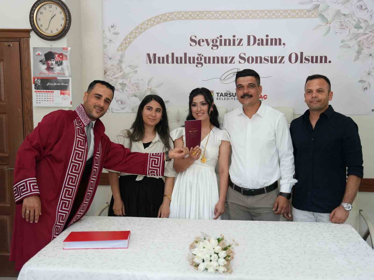 MERSİN’İN TARSUS İLÇESİNDE, HAYATLARINI UNUTULMAZ BİR TARİHTE BİRLEŞTİRMEK İSTEYEN ÇİFTLER...