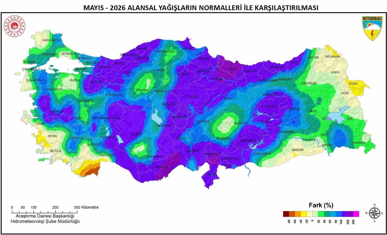 METEOROLOJİ GENEL MÜDÜRLÜĞÜ (MGM) VERİLERİNE GÖRE SAMSUN’DA BU YIL MAYIS AYINDA GERÇEKLEŞEN...