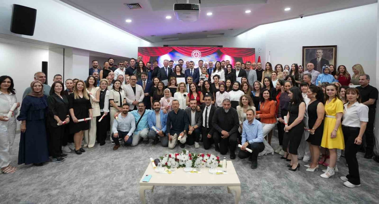 MİLLİ EĞİTİM BAKANLIĞI YERLEŞKESİNDEKİ BAŞÖĞRETMEN SALONU'NDA DÜZENLENEN TÖRENE MİLLİ EĞİTİM...