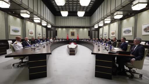 Milli Güvenlik Kurulu Toplantısı Cumhurbaşkanı Recep Tayyip Erdoğan'ın başkanlığında...