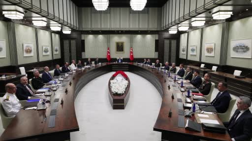 Milli Güvenlik Kurulu Toplantısı Cumhurbaşkanı Recep Tayyip Erdoğan'ın başkanlığında...