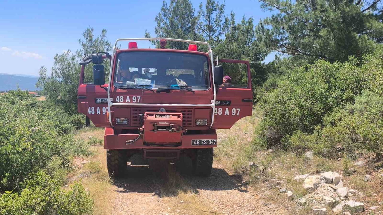 MUĞLA'DA ORMAN YANGINI EKİPLERİN HIZLI MÜDAHALESİ İLE SÖNDÜRÜLDÜ
