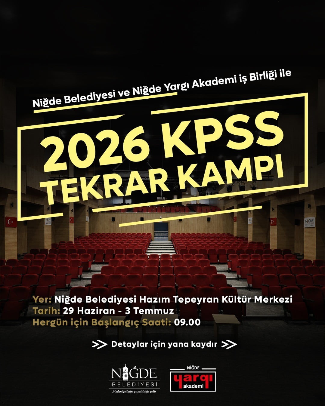 NİĞDE BELEDİYESİ'NDEN KPSS ADAYLARINA BÜYÜK DESTEK