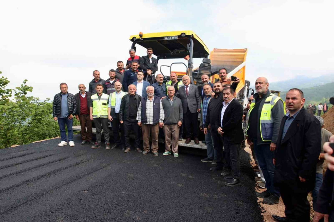 ORDU BÜYÜKŞEHİR BELEDİYESİ, PERŞEMBE İLÇESİNDE 6 MAHALLEYİ BİRBİRİNE BAĞLAYAN VE ALTINORDU İLE...