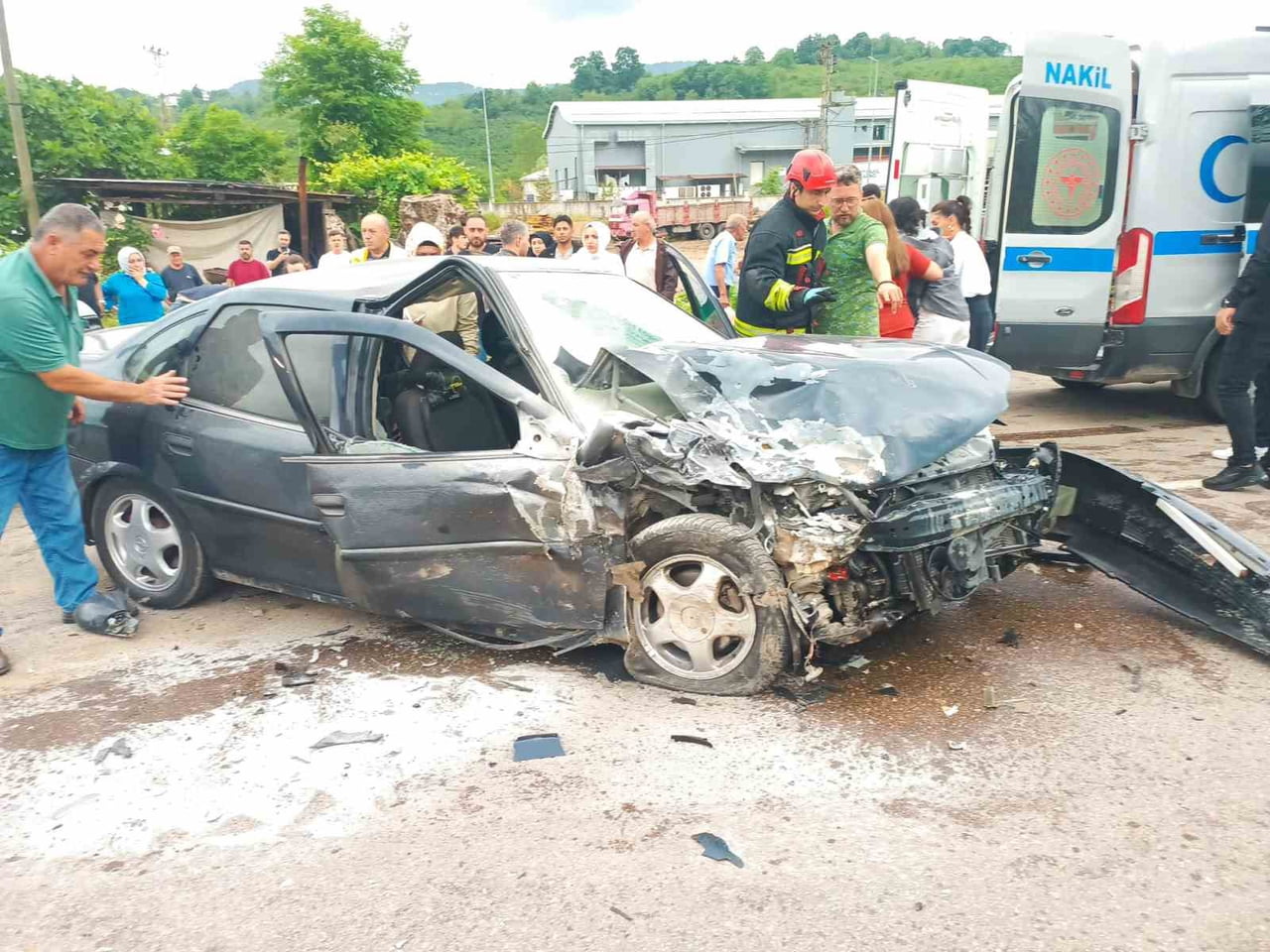 ORDU’NUN FATSA İLÇESİNDE 2 ARACIN ÇARPIŞMASI SONUCU MEYDANA GELEN TRAFİK KAZASINDA 5 KİŞİ...
