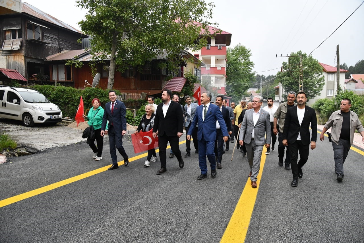 OSMANİYE'DE ZORKUN YAYLASI'NDA TAMAMLANAN YOL, DÜZENLENEN TÖRENLE HİZMETE AÇILDI.