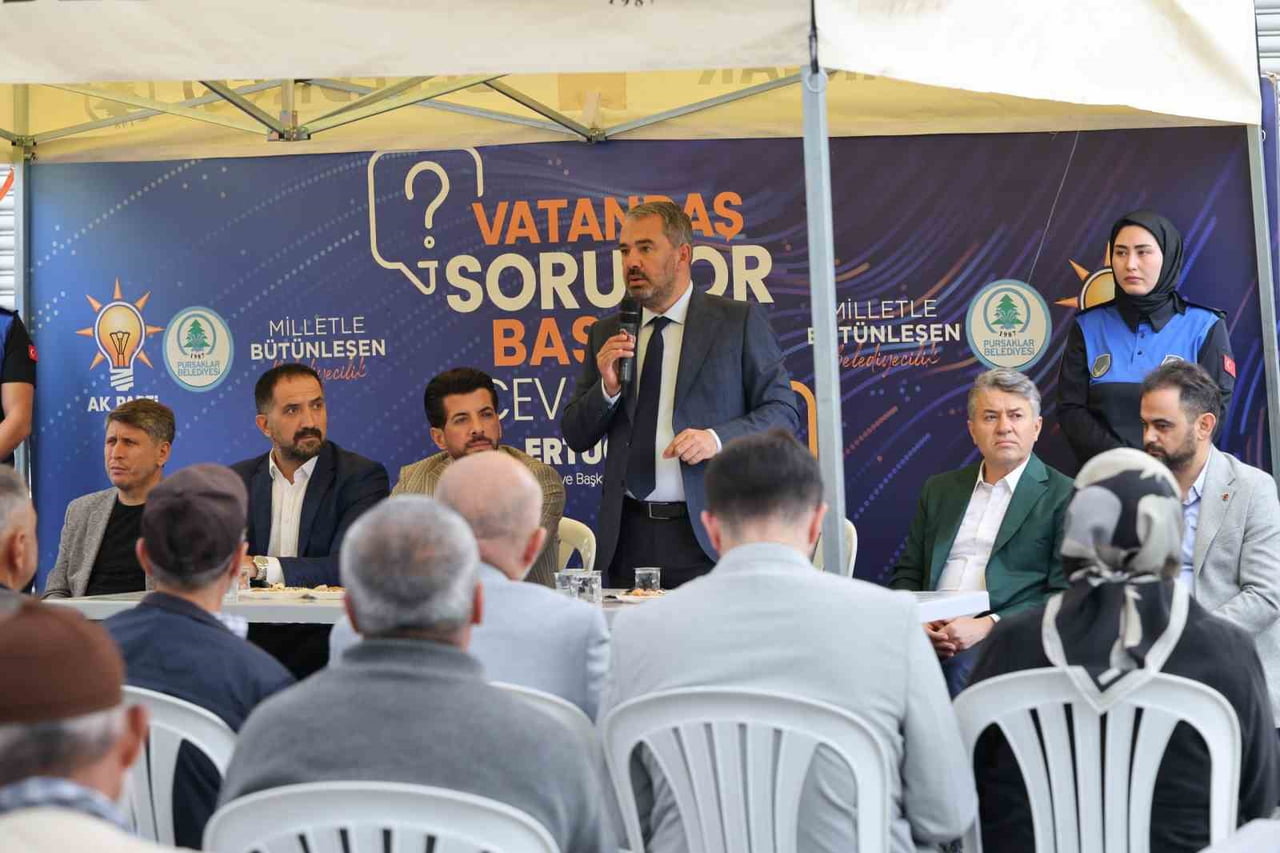 PURSAKLAR BELEDİYE BAŞKANI ERTUĞRUL ÇETİN, "VATANDAŞ SORUYOR, BAŞKAN CEVAPLIYOR" PROGRAMI...