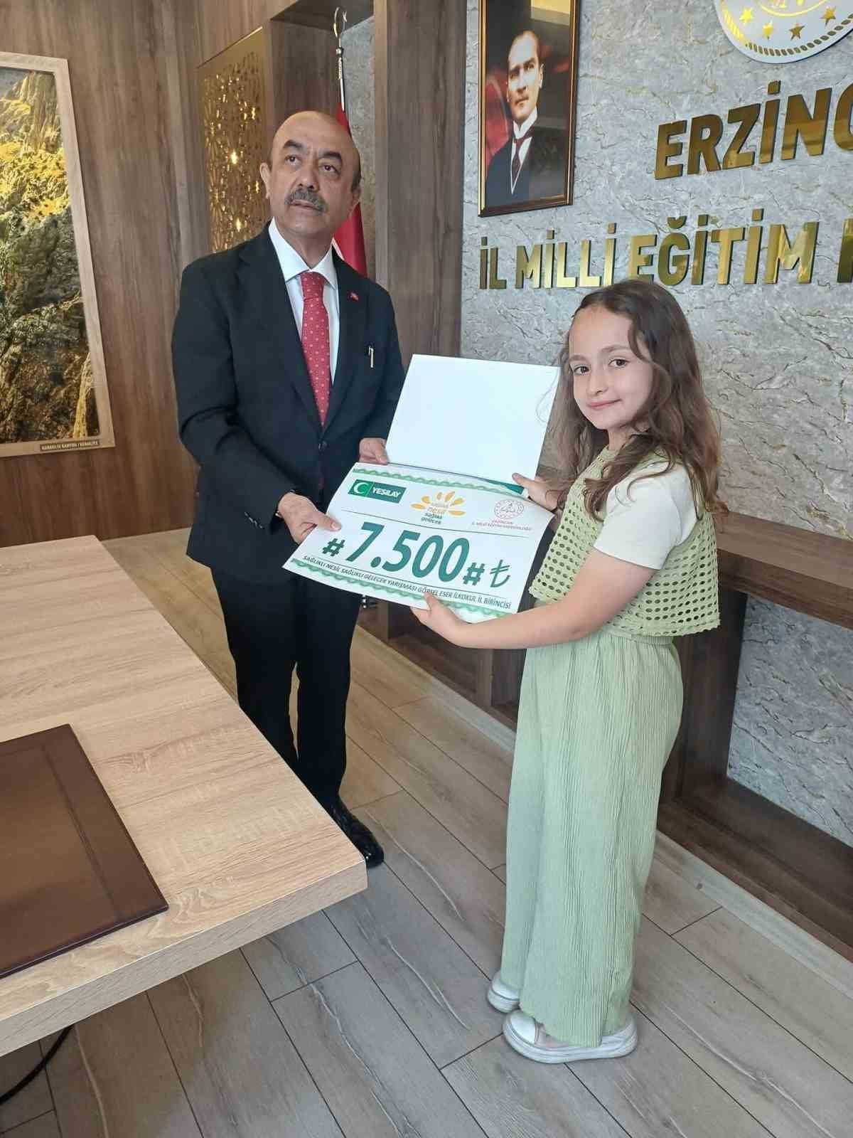 SAĞLIKLI NESİL SAĞLIKLI GELECEK YARIŞMASI'NDA DERECEYE GİREN ÖĞRENCİLER ÖDÜLLENDİRİLDİ