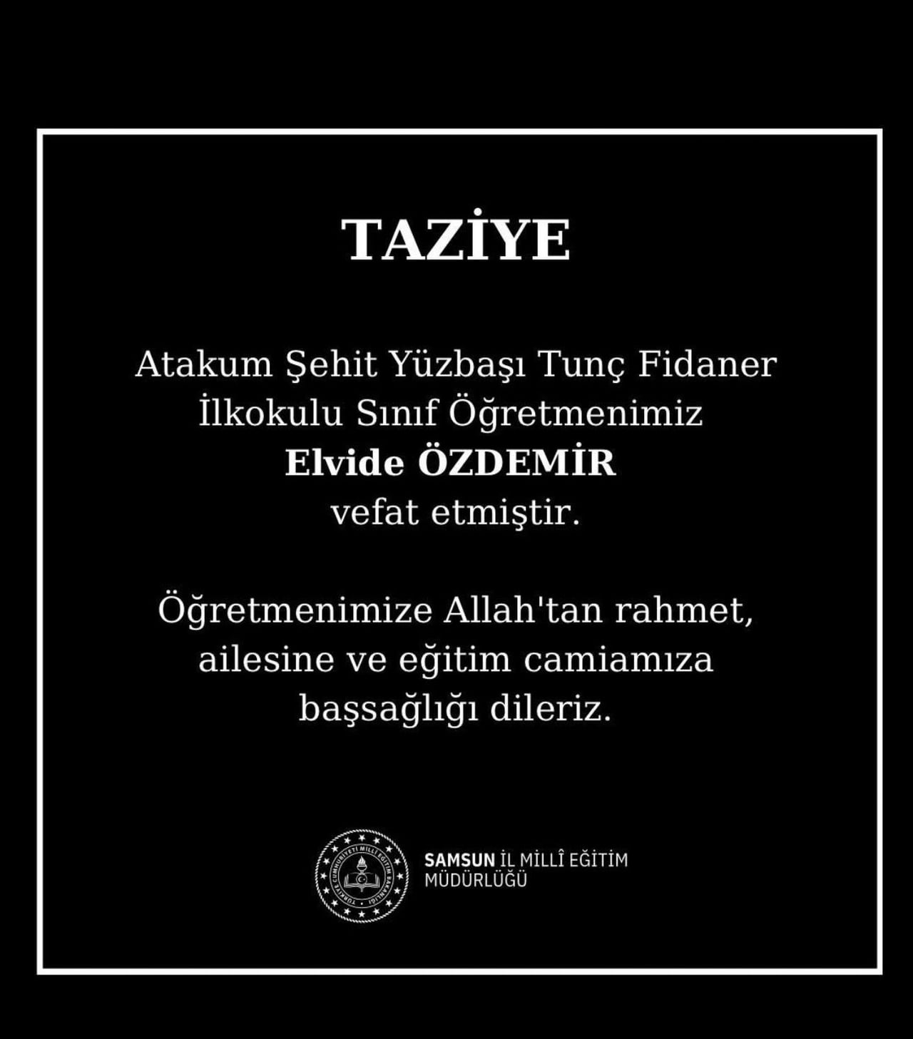 SAMSUN'DA BİR İLKOKULDA GÖREV YAPAN 46 YAŞINDAKİ SINIF ÖĞRETMENİ ELVİDE ÖZDEMİR, UZUN SÜREDİR...