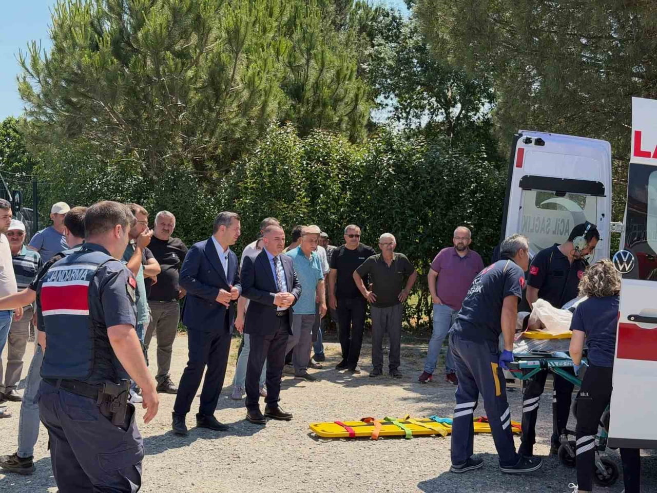 SAMSUN'UN ALAÇAM İLÇESİNDE TRAKTÖRÜN DEVRİLMESİ SONUCU MEYDANA GELEN KAZADA BİR KİŞİ...