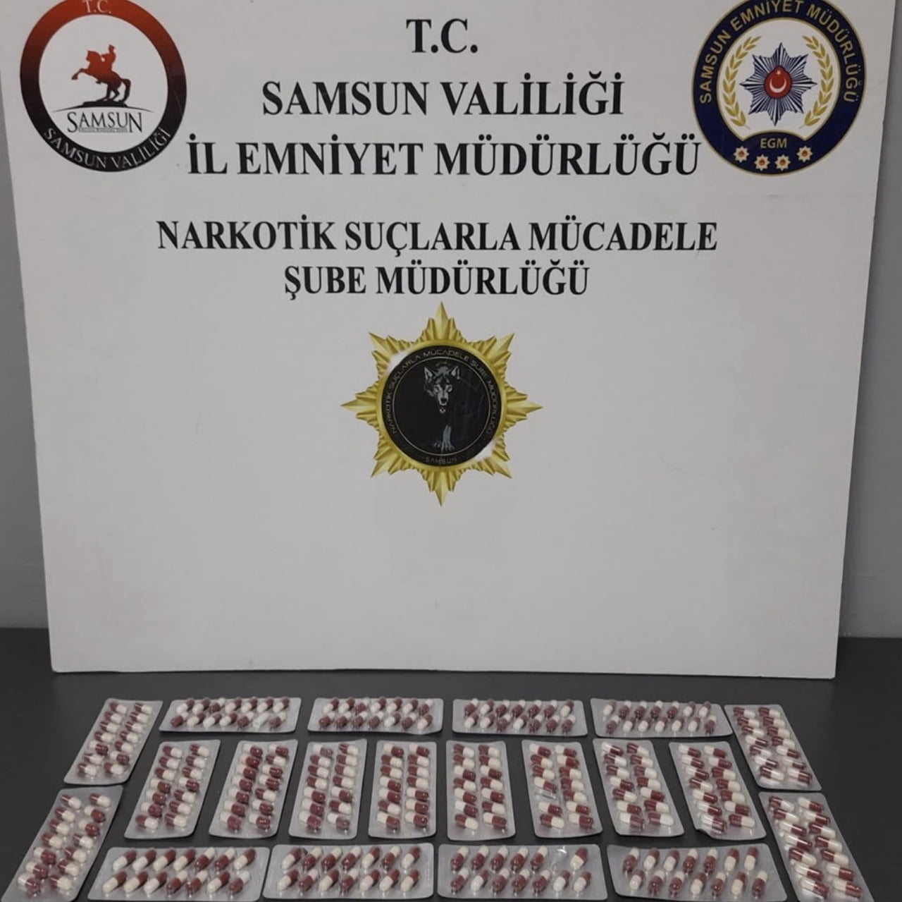 SAMSUN’DA NARKOTİK EKİPLERİNCE 4 İLÇEDE DÜZENLENEN OPERASYONLARDA BİNLERCE SENTETİK ECZA HAPI İLE...