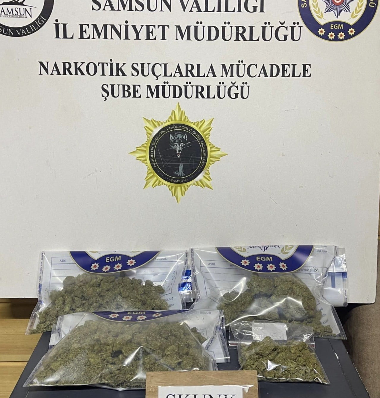 SAMSUN’DA POLİS EKİPLERİNCE DÜZENLENEN NARKOTİK OPERASYONUNDA UYUŞTURUCU MADDELER İLE RUHSATSIZ...