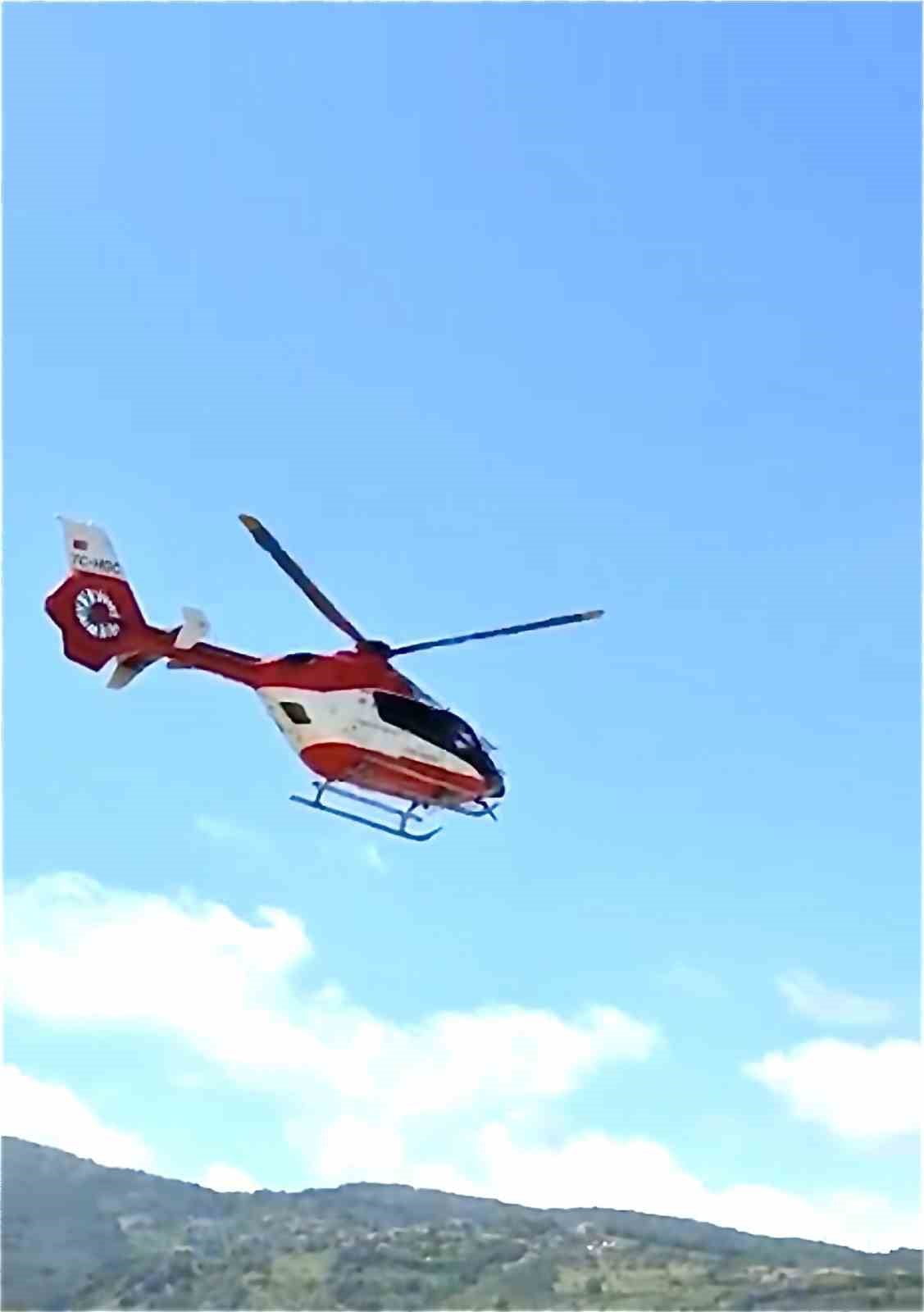 SAMSUN İL SAĞLIK MÜDÜRLÜĞÜ BÜNYESİNDE GÖREV YAPAN AMBULANS HELİKOPTER, YALNIZCA ŞEHİR İÇİ ACİL...