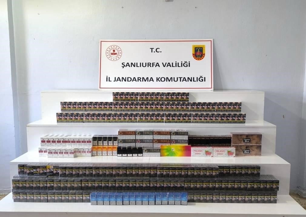 ŞANLIURFA’DA KAÇAK TÜTÜN VE SİGARA OPERASYONU