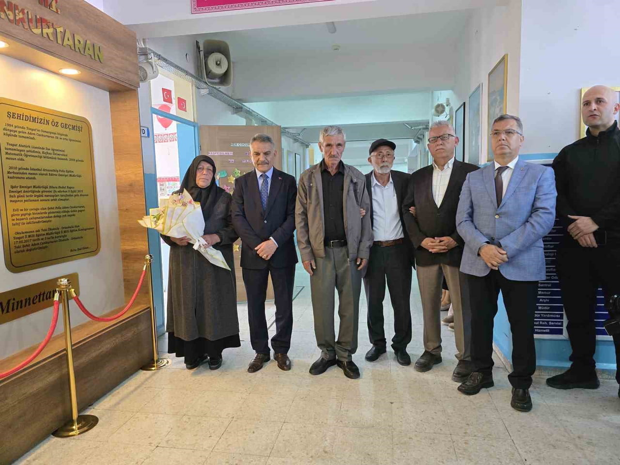 ŞEHİDİN ANNE, BABASI VE YOZGAT VALİSİ MEHMET ALİ ÖZKAN ŞEHİT ADEM CANKURTARAN’IN ADINA OLUŞTURULAN...