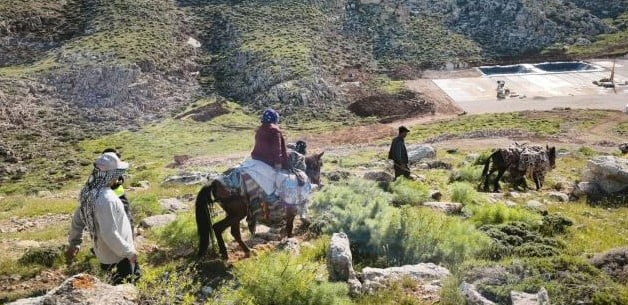 SİİRT'TE KALP KRİZİ GEÇİREN KADIN, KATIR SIRTINDA SAĞLIK EKİPLERİNE ULAŞTIRILDI