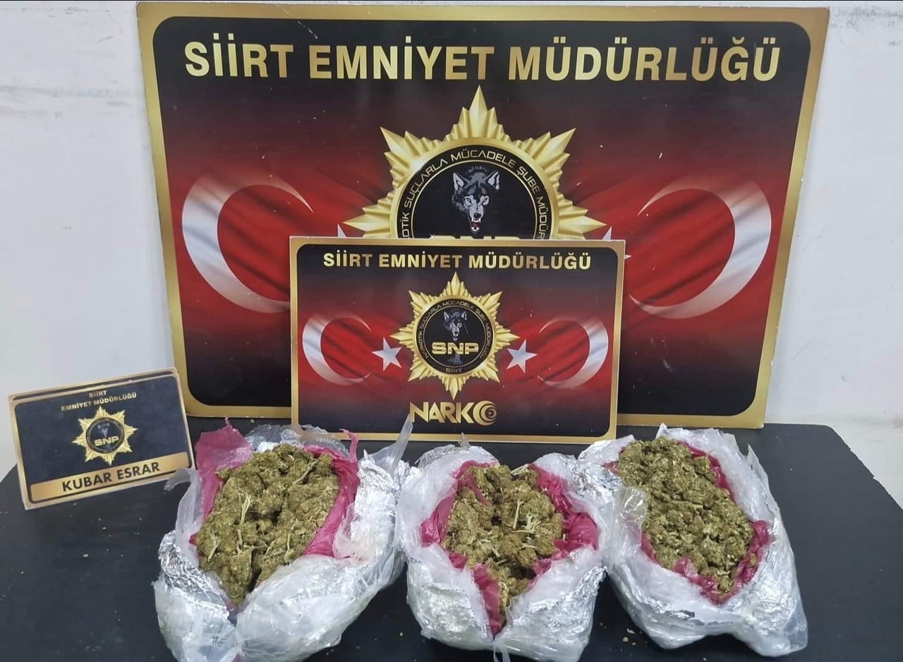 SİİRT’TE 33 ARANAN ŞAHIS YAKALANDI, ÇOK SAYIDA SUÇ UNSURU ELE GEÇİRİLDİ
