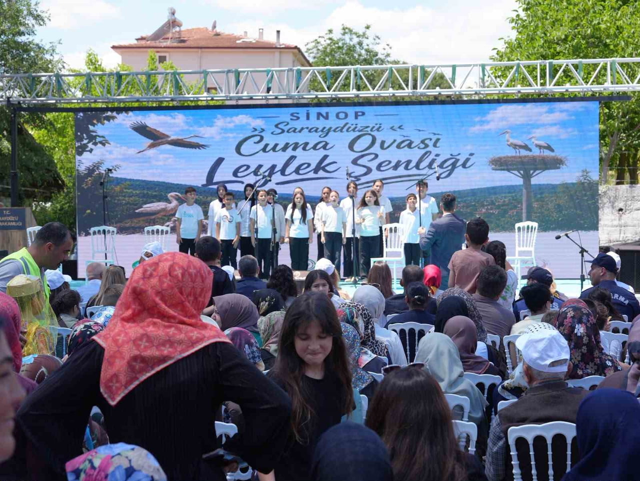SİNOP'UN SARAYDÜZÜ İLÇESİNDE "SARAYDÜZÜ LEYLEK ŞENLİĞİ" DÜZENLENDİ.