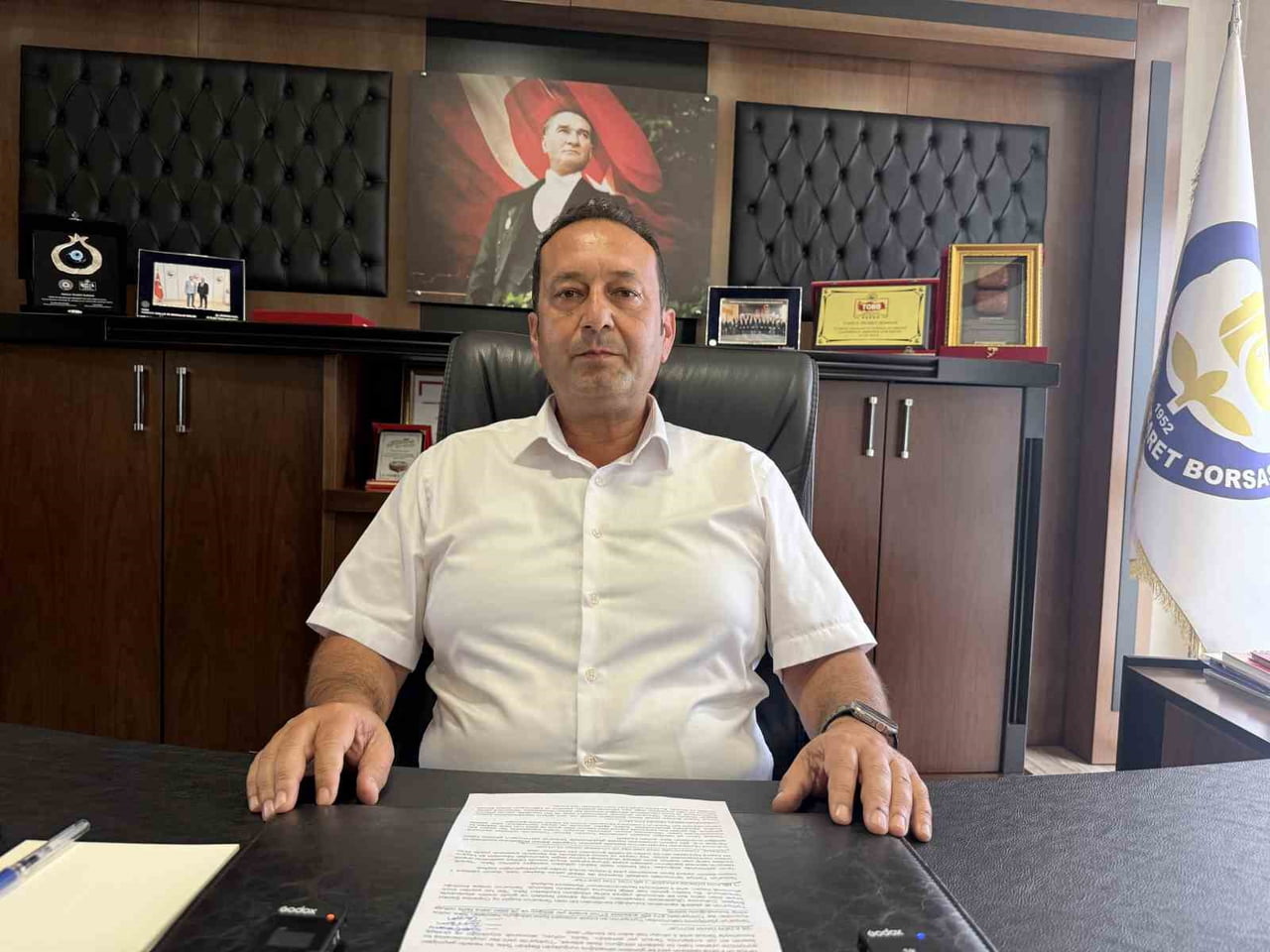 TARSUS TİCARET BORSASI BAŞKANI MUSTAFA TEKE TARSUS'UN KABINA SIĞMADIĞINI SÖYLEDİ