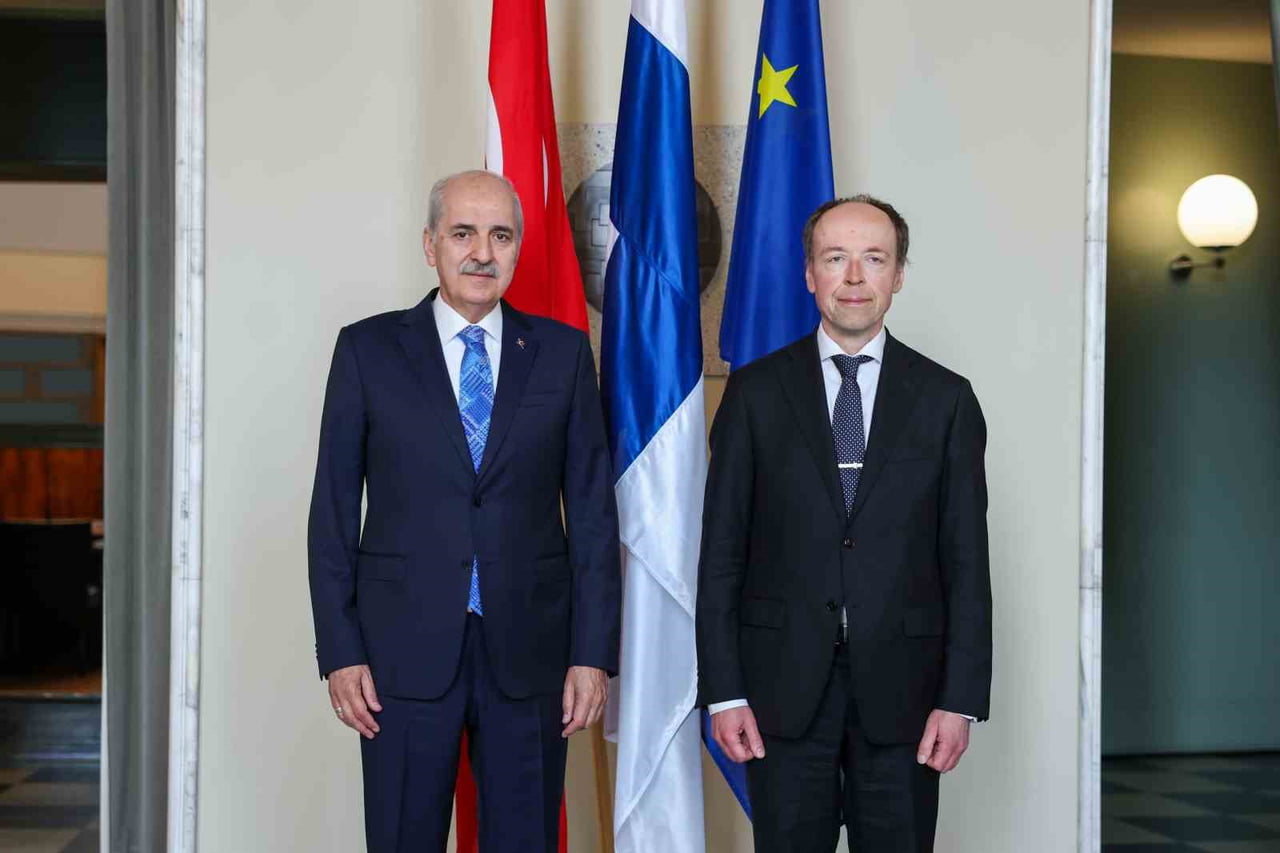TBMM BAŞKANI NUMAN KURTULMUŞ, HELSİNKİ’DE FİNLANDİYA PARLAMENTOSU (EDUSKUNTA) BAŞKANI JUSSİ...