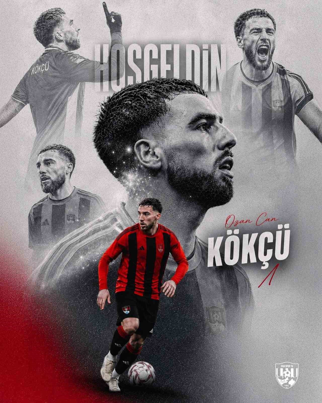 TFF 1. LİG’DE MÜCADELE EDEN VANSPOR FUTBOL KULÜBÜ, ORKUN KÖKÇÜ'NÜN AĞABEYİ OZAN CAN KÖKÇÜ'YÜ...