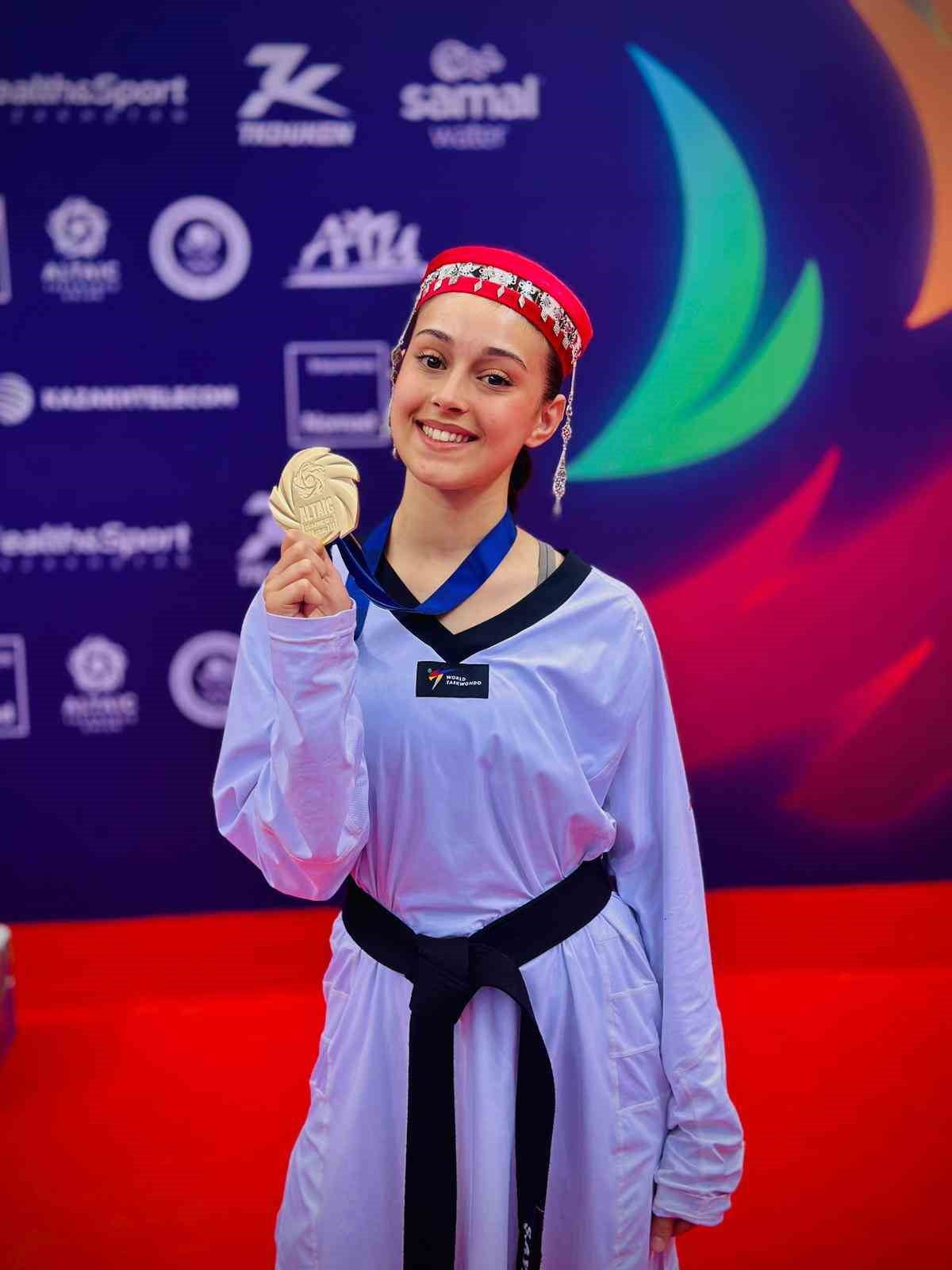 TRABZON BÜYÜKŞEHİR BELEDİYESPOR KULÜBÜ SPORCUSU AYBİKE FUTTU, KAZAKİSTAN'DA DÜZENLENEN ALTAİC OPEN...