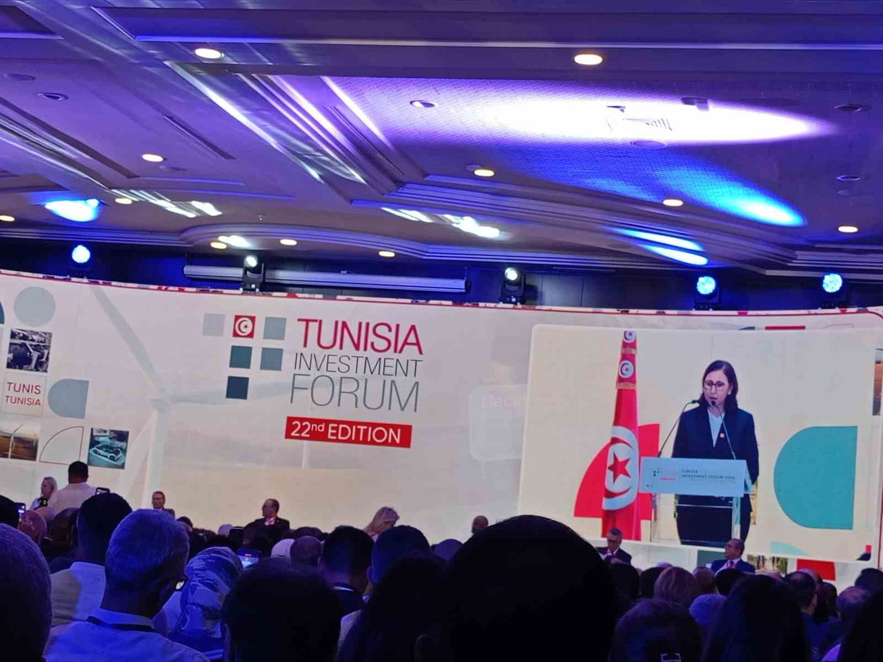 TUNUS'TA YATIRIMCILARI BİR ARAYA GETİREN 22'NCİ YATIRIM FORUMU BAŞLADI.