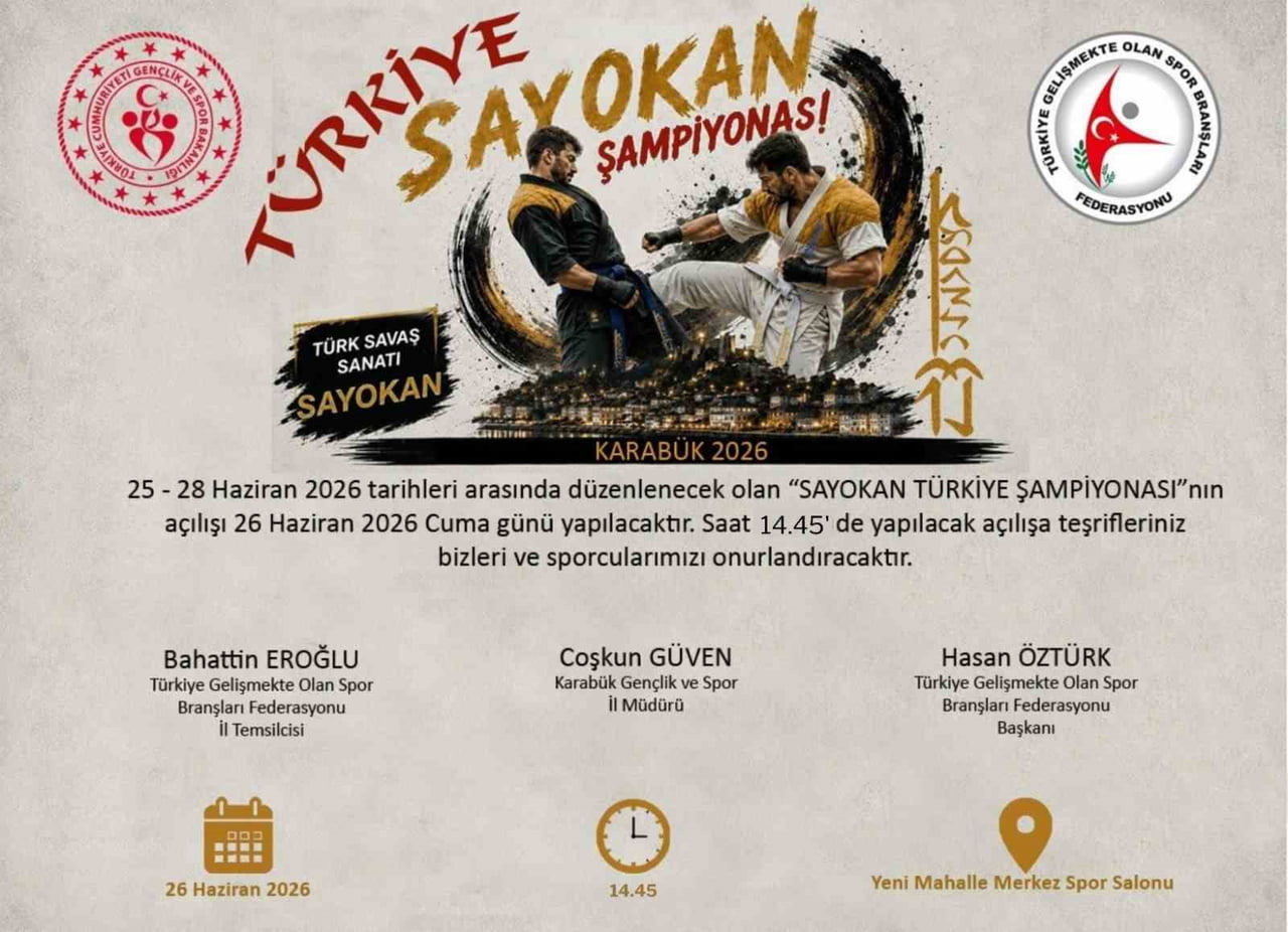 TÜRK SAVAŞ SANATI SAYOKAN’IN EN ÖNEMLİ ORGANİZASYONLARINDAN BİRİ OLAN SAYOKAN TÜRKİYE ŞAMPİYONASI...