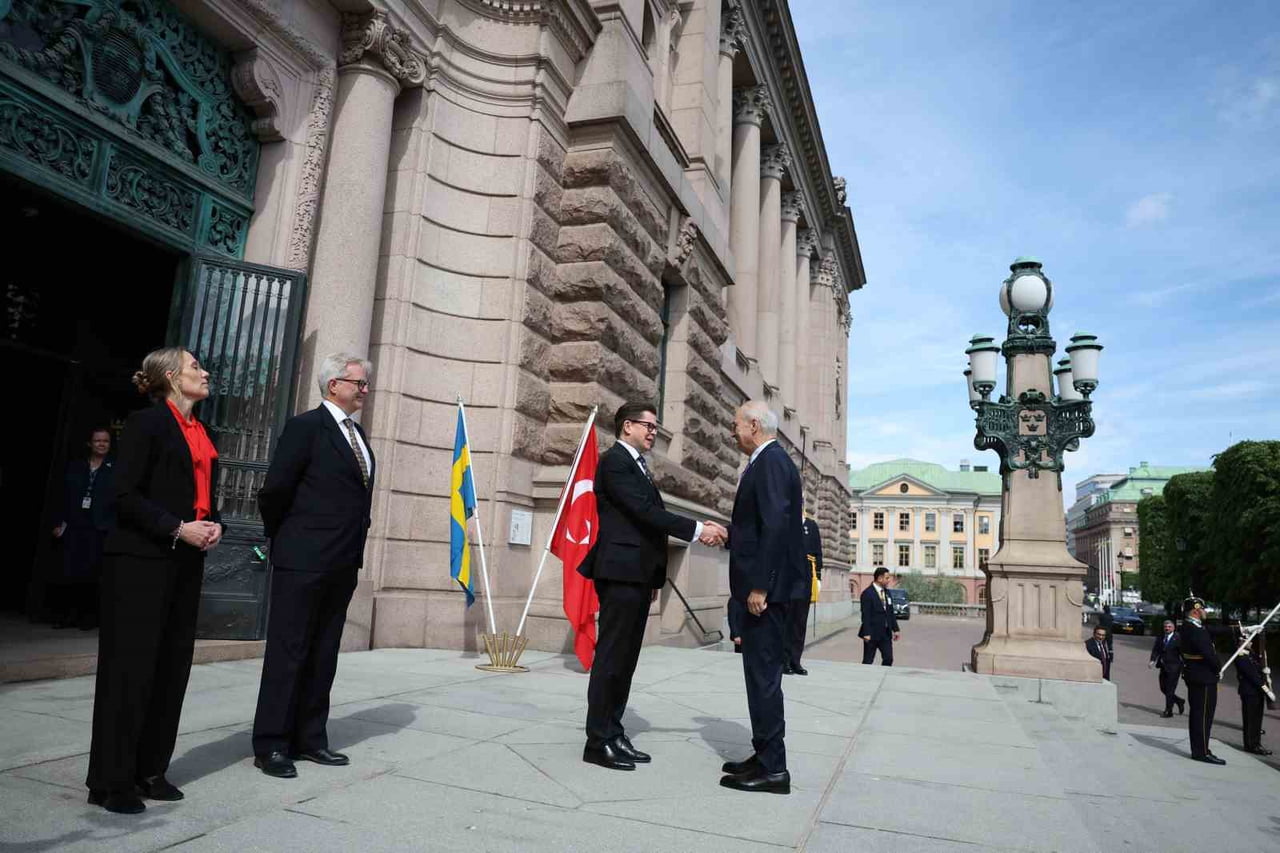 TÜRKİYE BÜYÜK MİLLET MECLİSİ (TBMM) BAŞKANI NUMAN KURTULMUŞ, İSVEÇ’İN BAŞKENTİ STOCKHOLM’DE İSVEÇ...