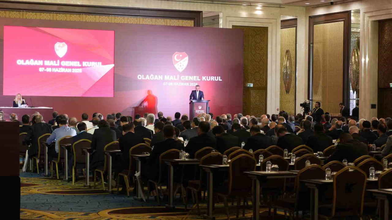 TÜRKİYE FUTBOL FEDERASYONU (TFF) BAŞKANI İBRAHİM HACIOSMANOĞLU, OLAĞAN MALİ GENEL KURUL'DA...