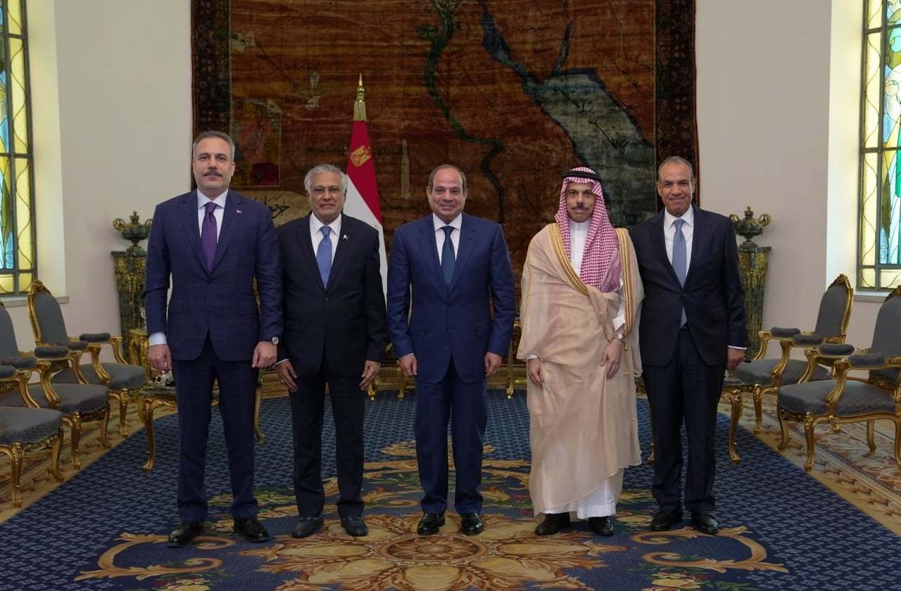 TÜRKİYE, PAKİSTAN VE SUUDİ ARABİSTAN DIŞİŞLERİ BAKANLARI, MISIR CUMHURBAŞKANI ABDÜLFETTAH ES-SİSİ...
