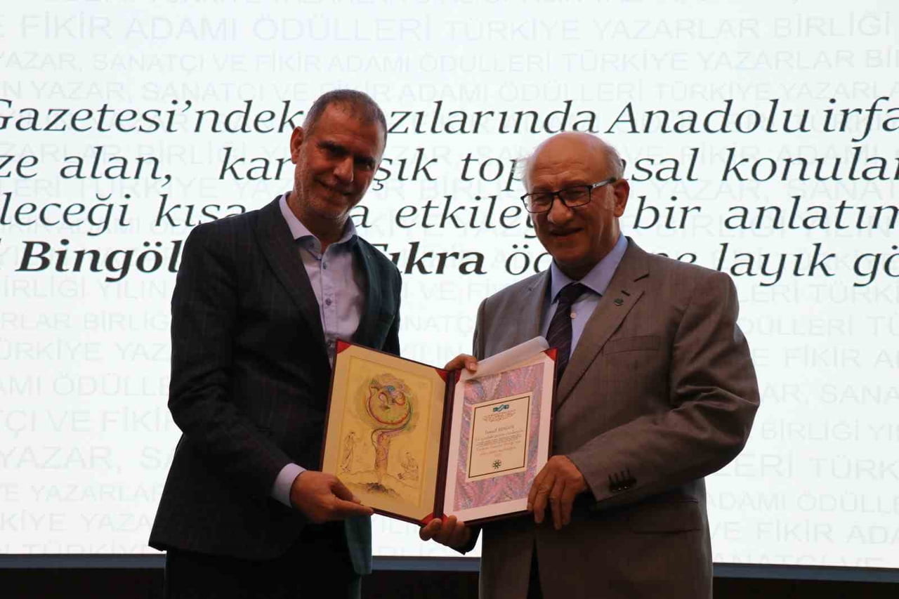 TÜRKİYE YAZARLAR BİRLİĞİNİN (TYB) 2025 YILI "YAZAR, FİKİR ADAMI VE SANATÇILARI ÖDÜLLERİ", NURİ...